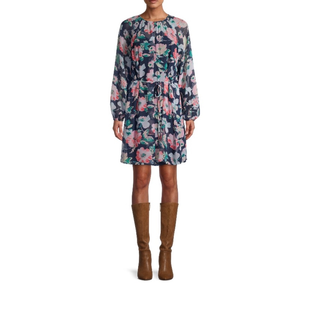 NWT balloon sleeve floral dress